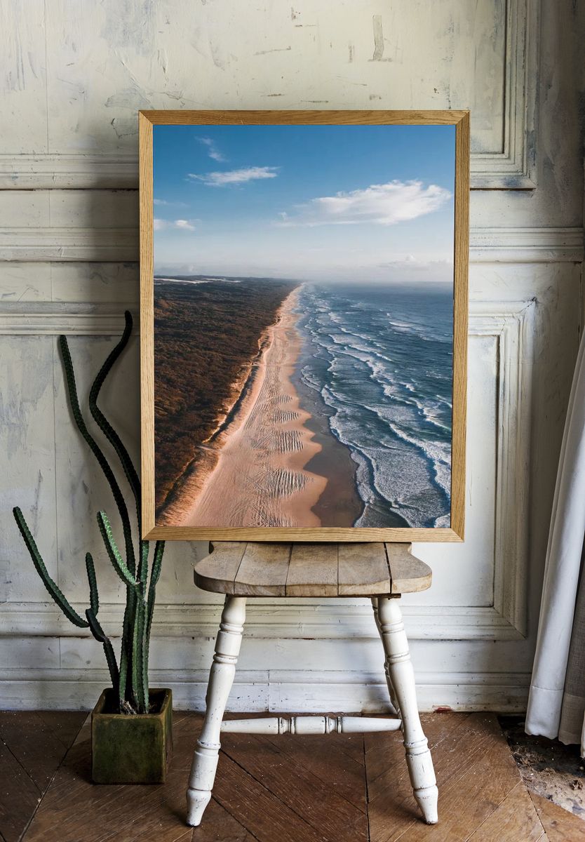 Coastal Serenity — Nature Print. room preview