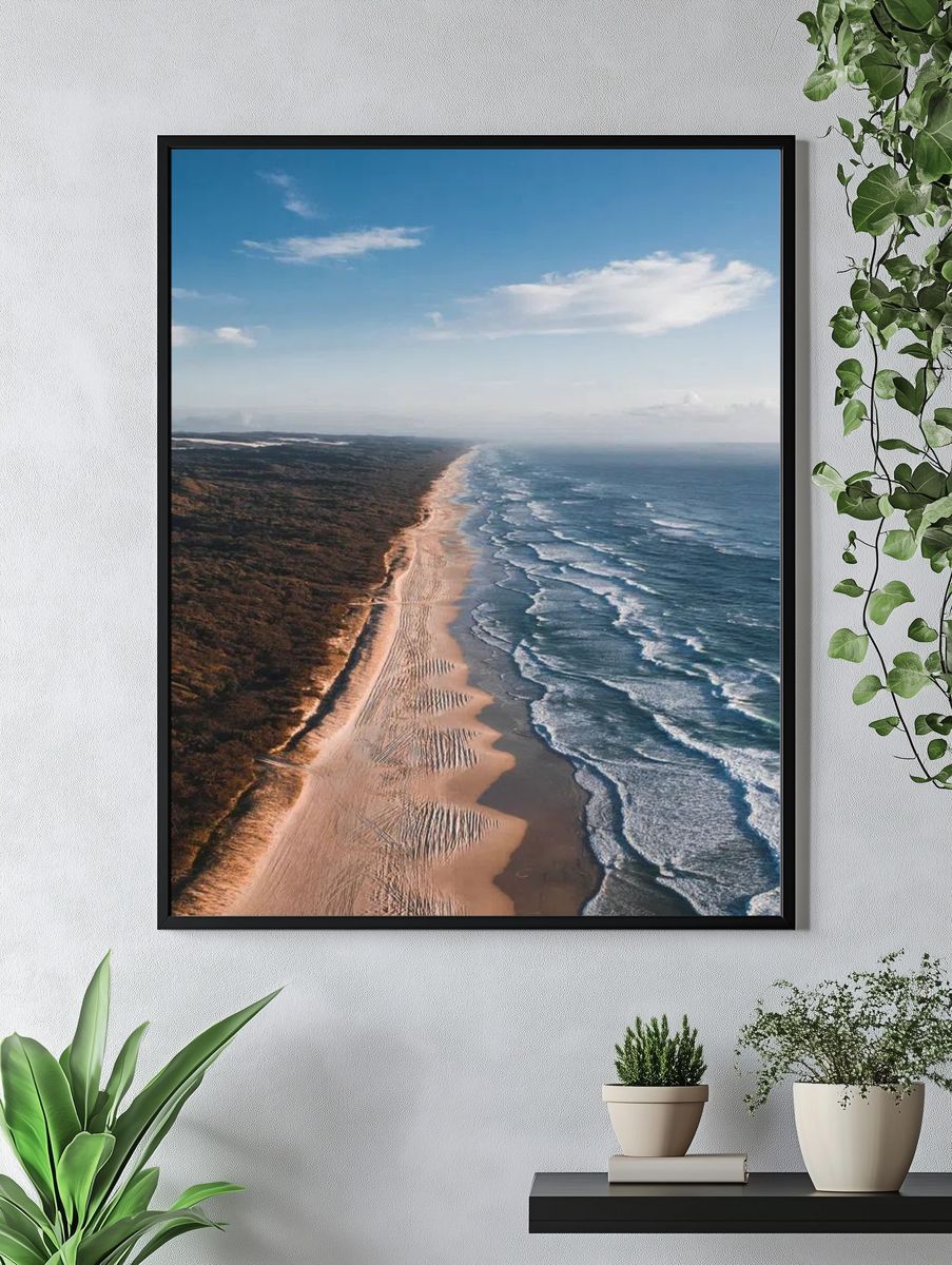 Coastal Serenity — Nature Print. — room view 4
