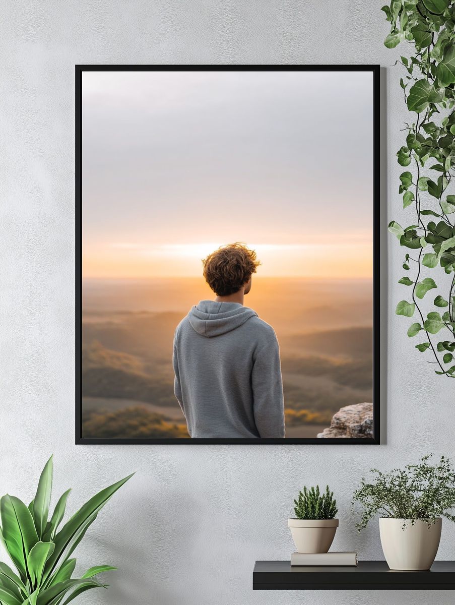 Contemplative Sunset — Photography Print. — room view 4