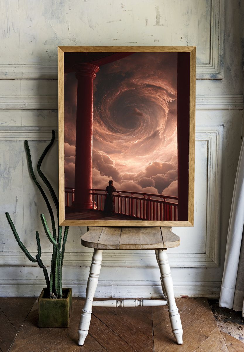 Cosmic Spiral — Fine Art Print. — room view 1