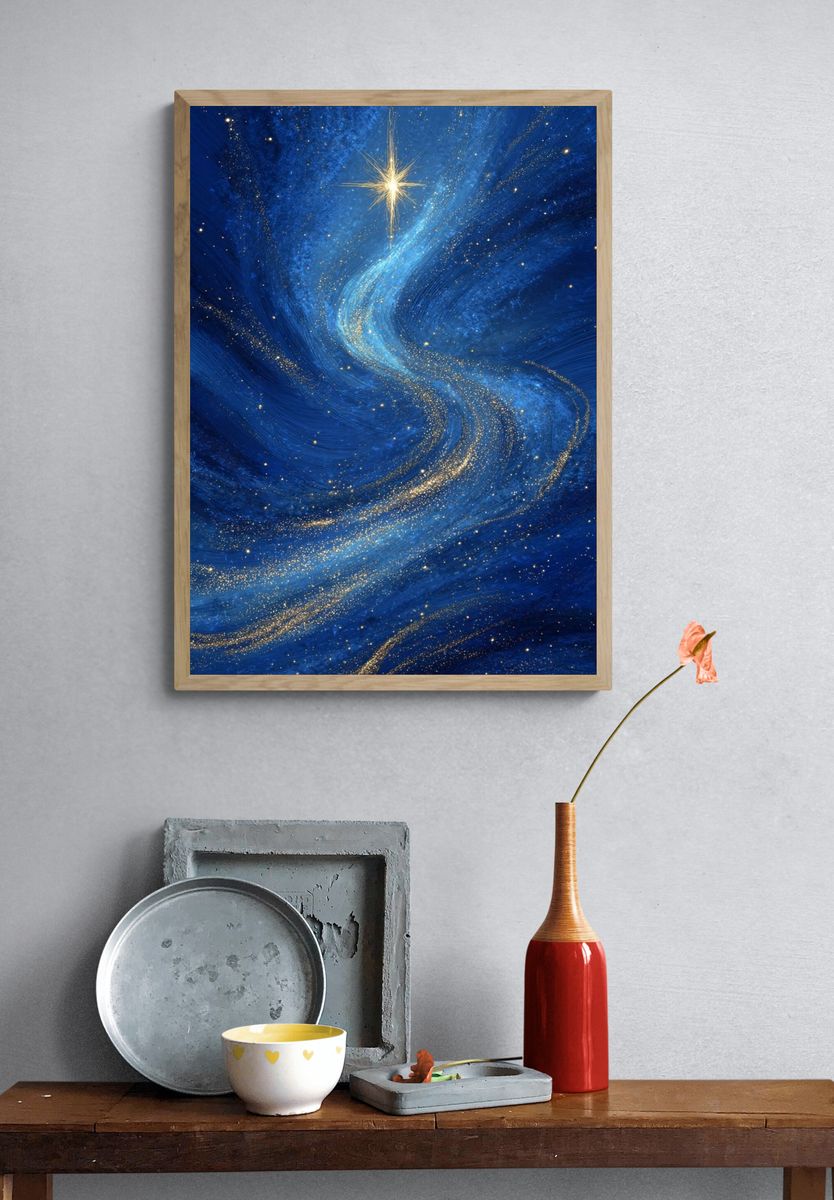 Celestial Pathway — Space Print. — room view 3