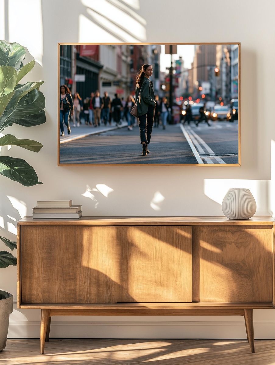 City Street Portrait Poster. — room view 3