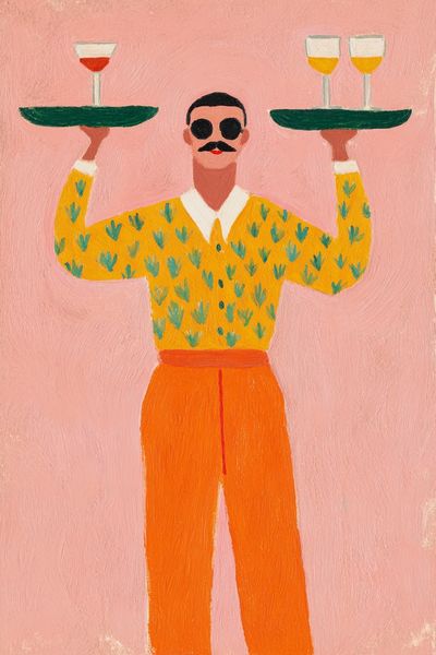 Cocktail Server — Illustration Print. poster