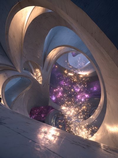 Cosmic Spiral — Abstract Print. poster print