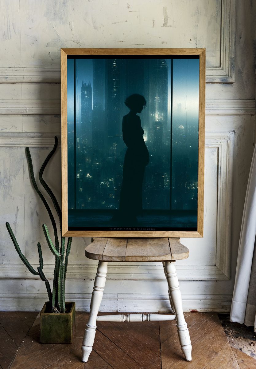 City Silhouette Photography Poster. — room view 1