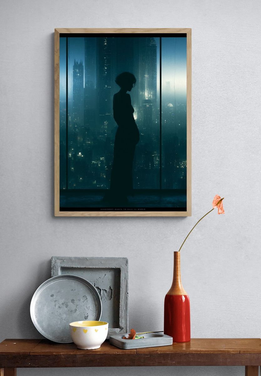 City Silhouette Photography Poster. — room view 3