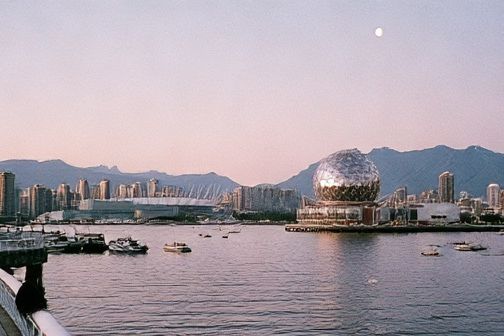 City Harbor at Dusk Photography Poster. poster detail