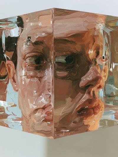 Cubist Face Study Print. poster