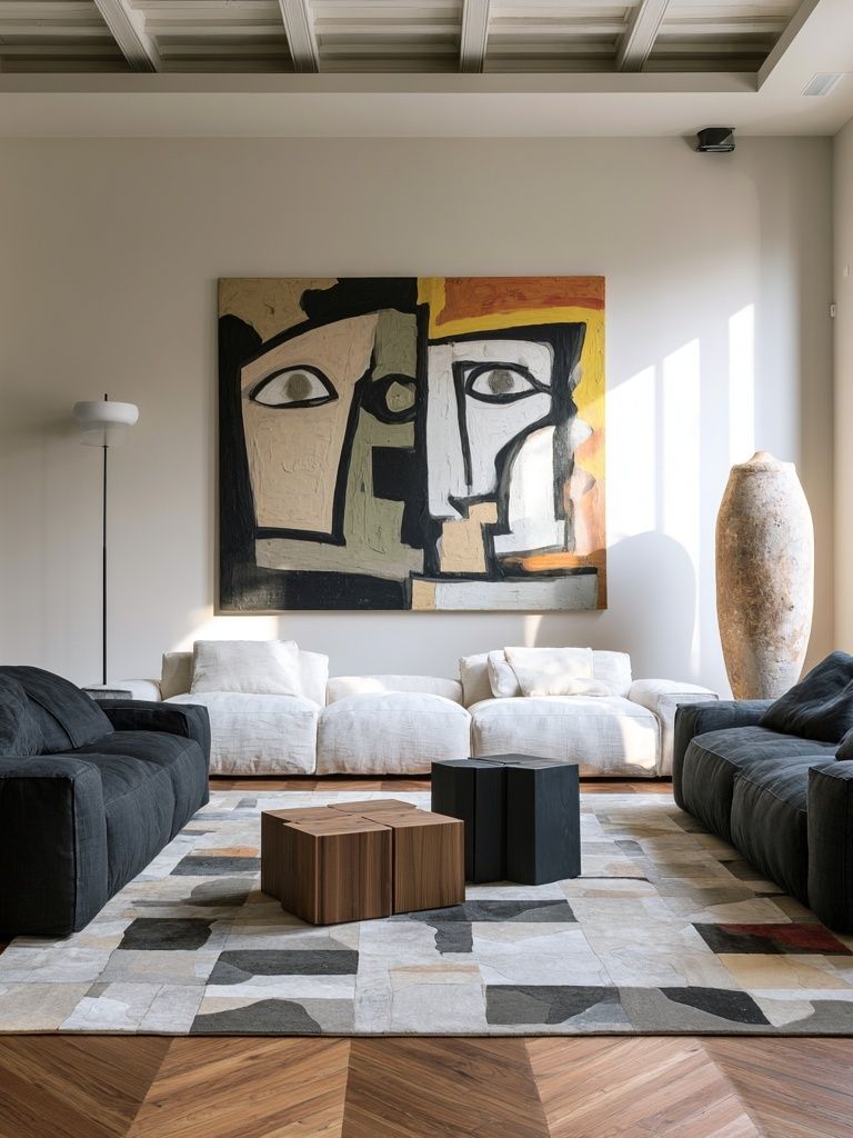 Cubist Face Abstract Poster. poster — fine-art art