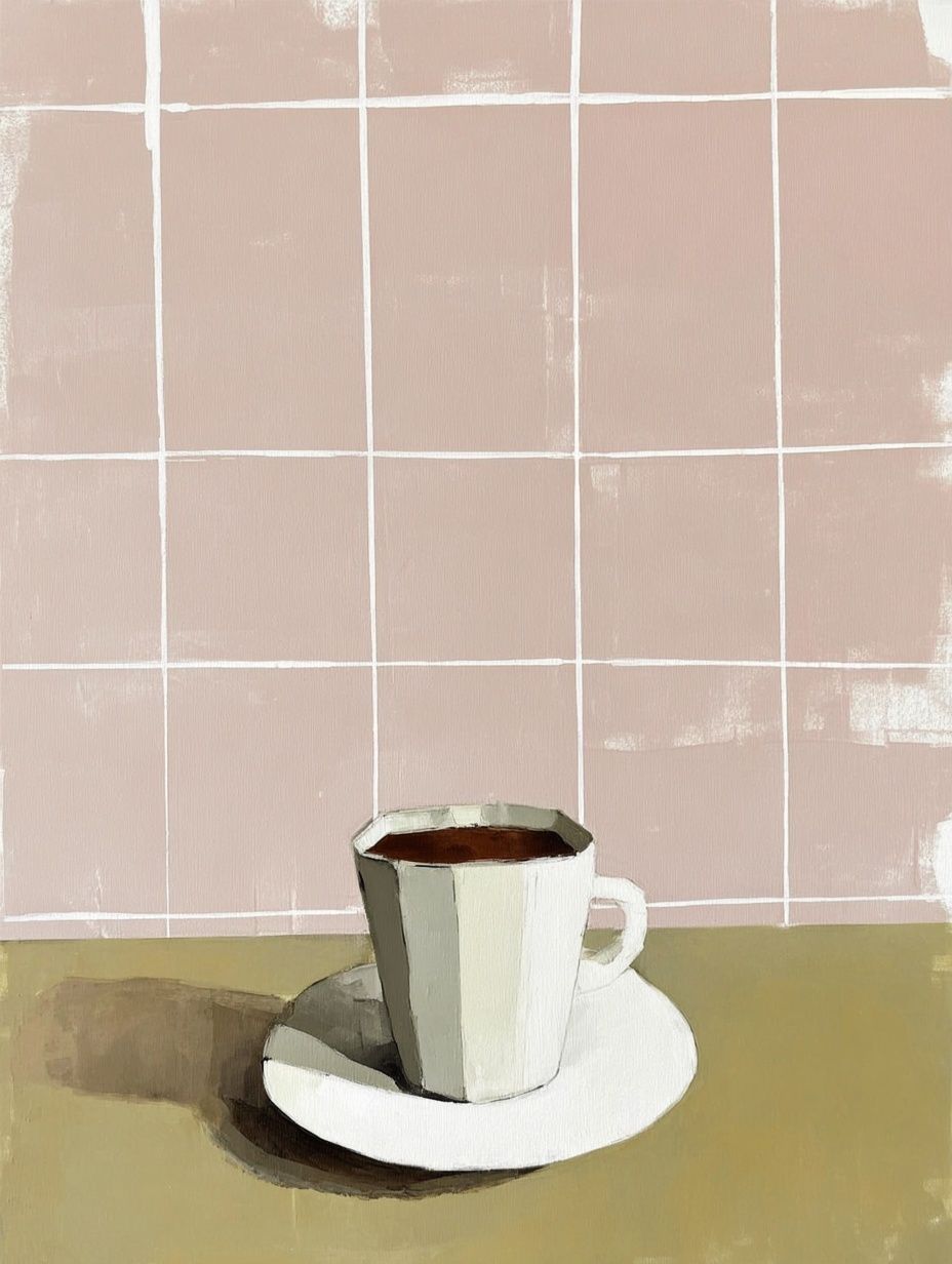 Coffee Cup — Minimalist Print. poster detail