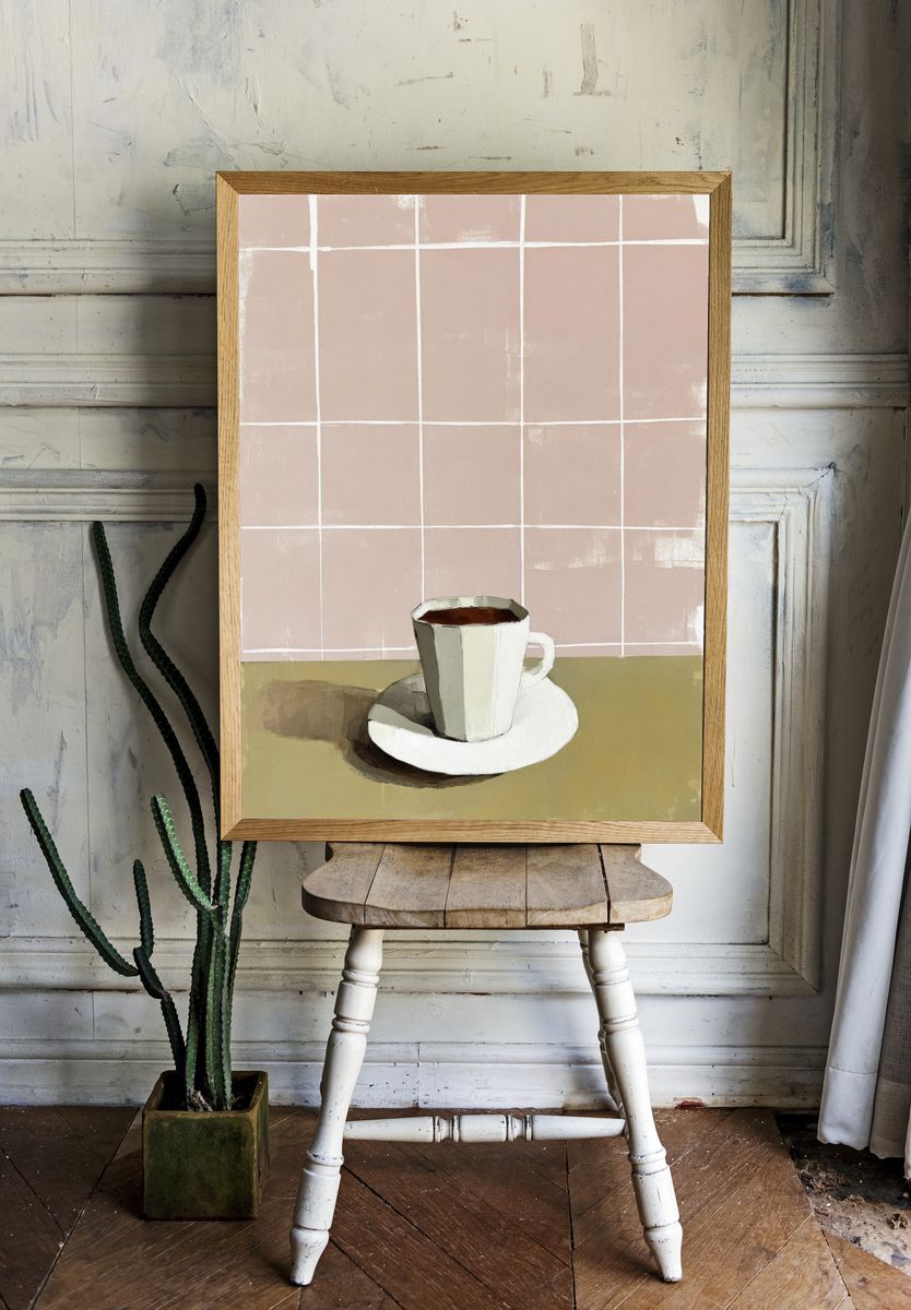 Coffee Cup — Minimalist Print room preview