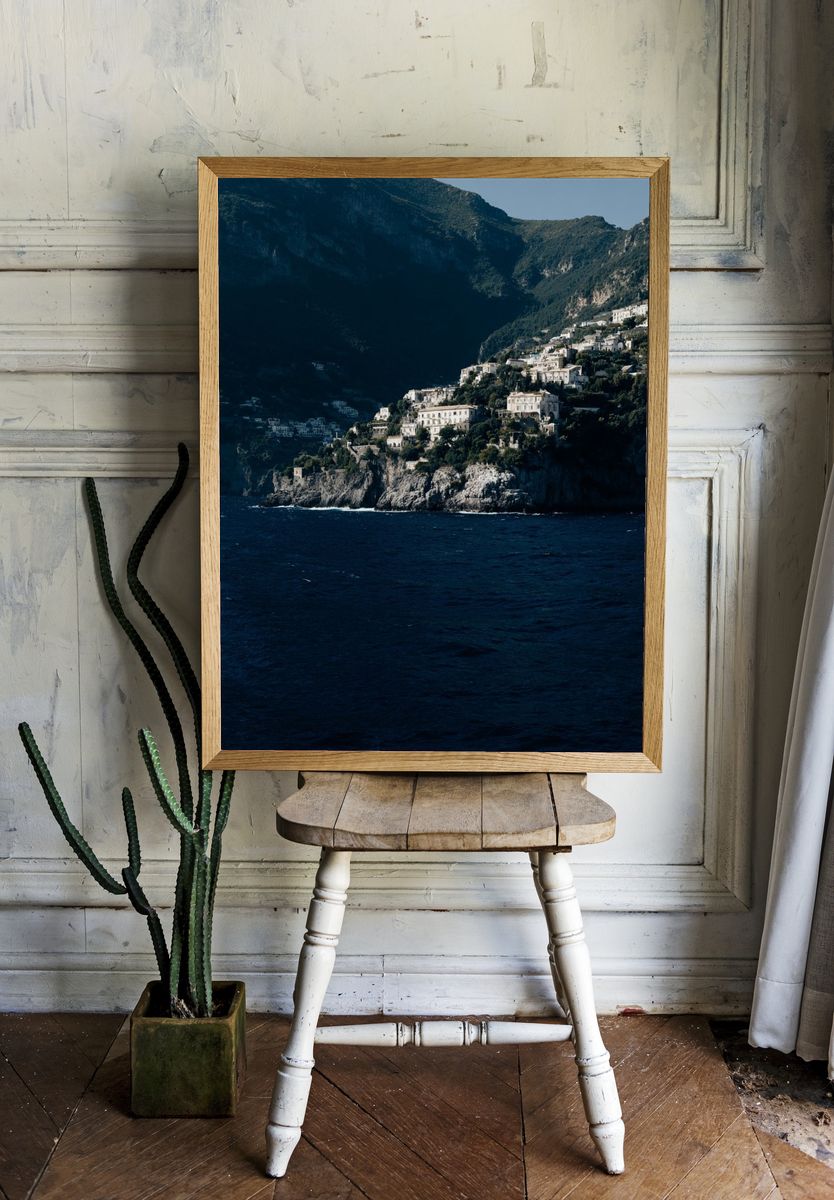 Coastal Village in Amalfi — Photography Print. — room view 1