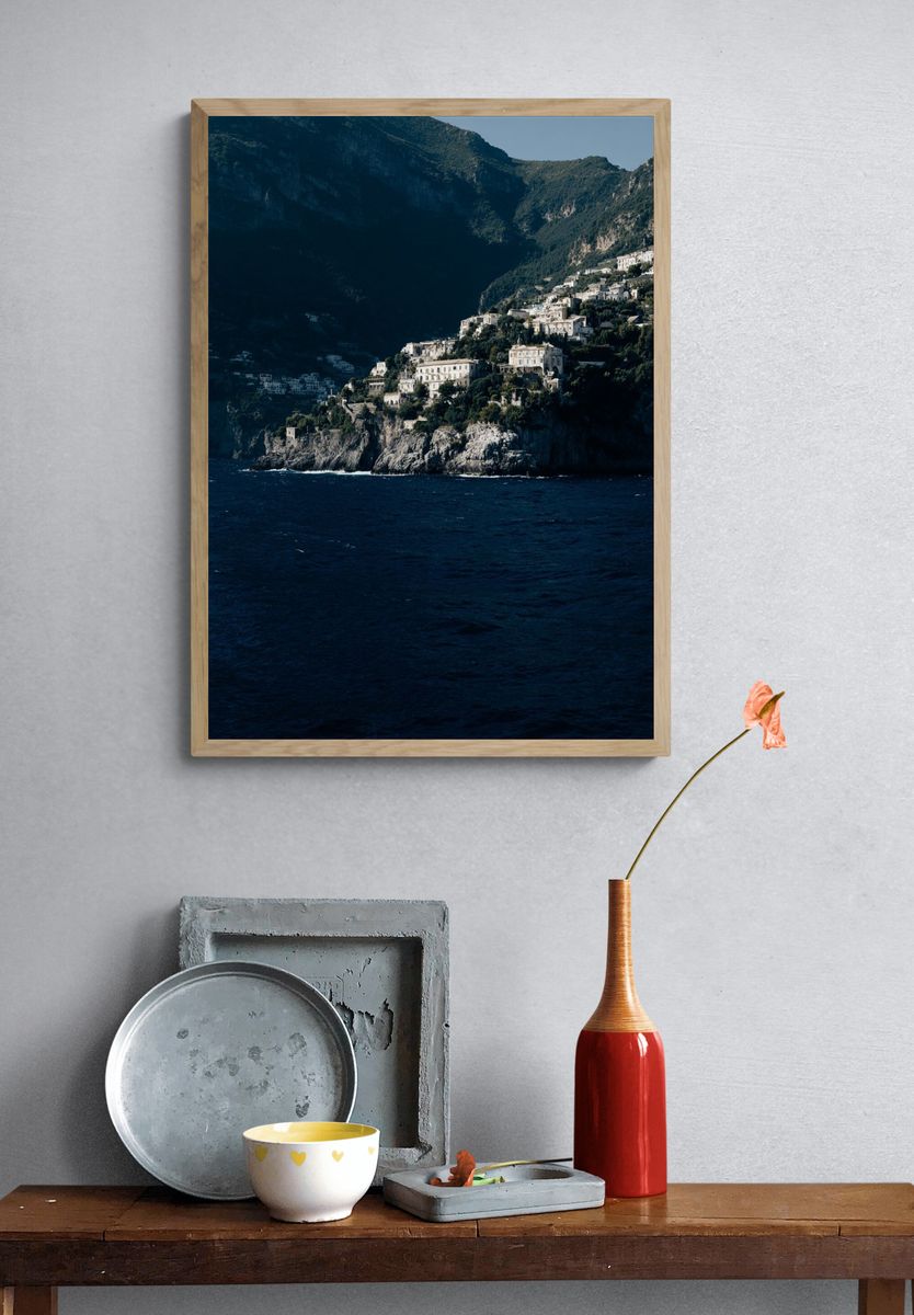 Coastal Village in Amalfi — Photography Print. — room view 3