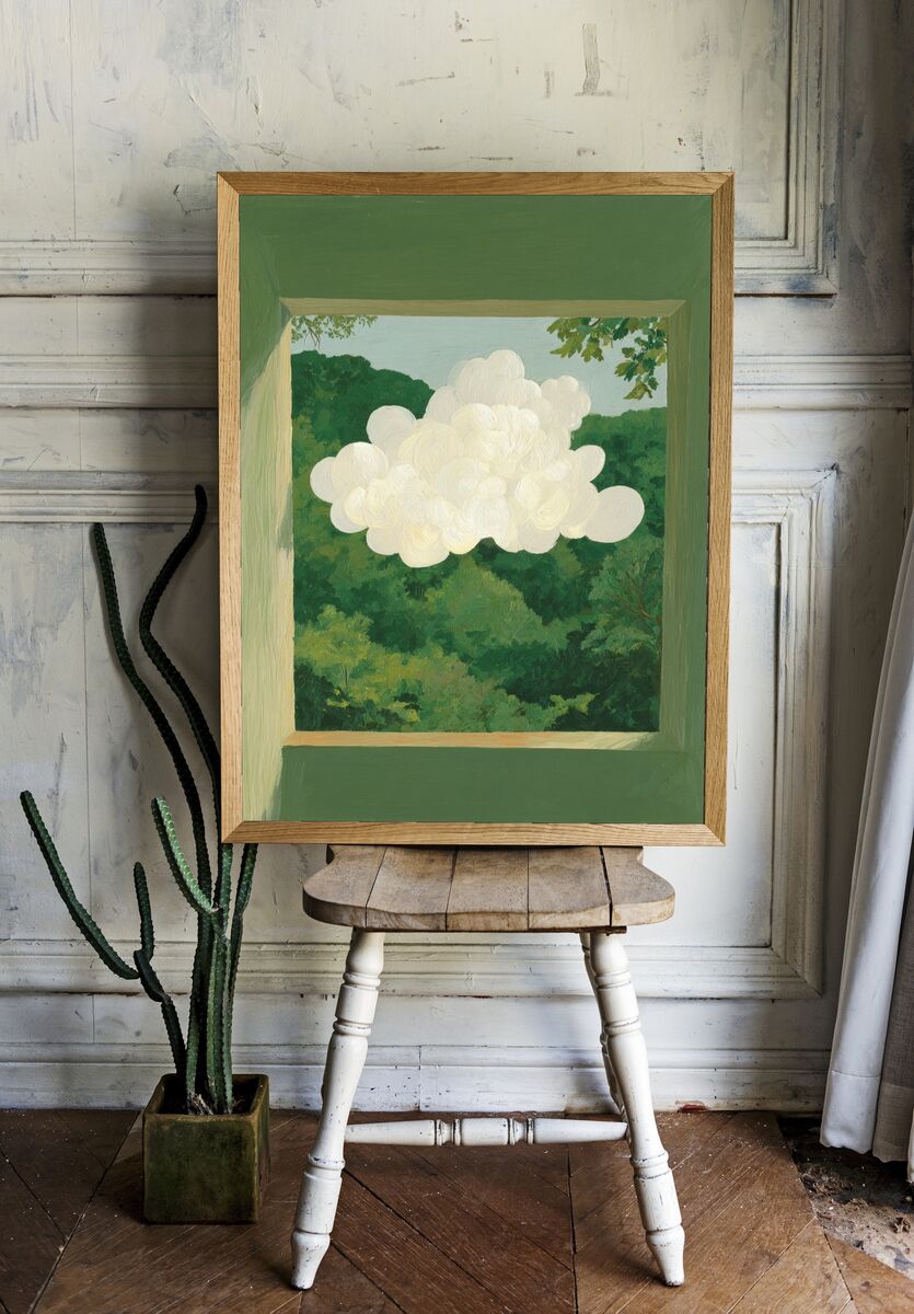 Cloudy — Fine Art Print. — room view 1