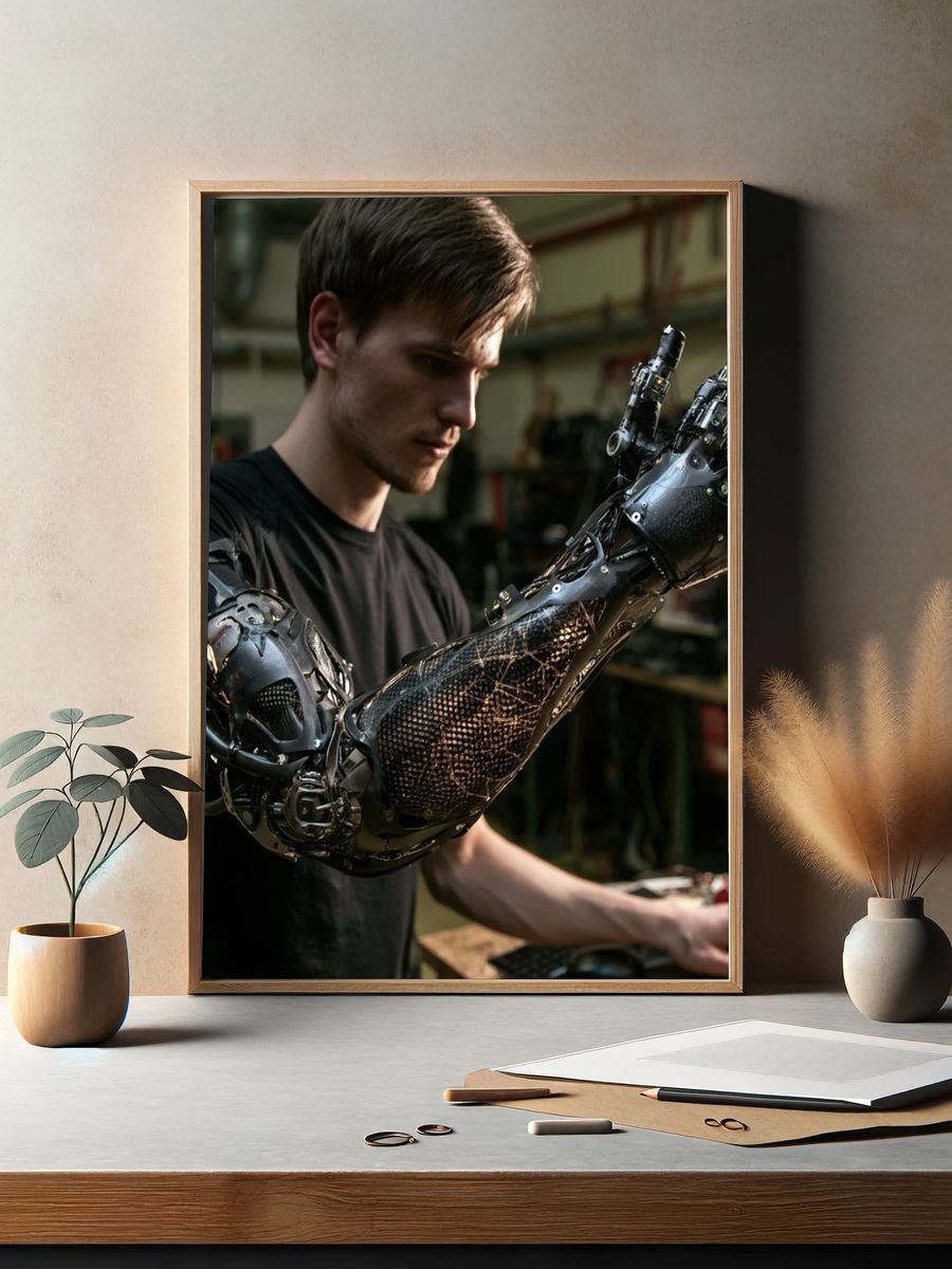 Cybernetic Arm Workshop Poster. — room view 2