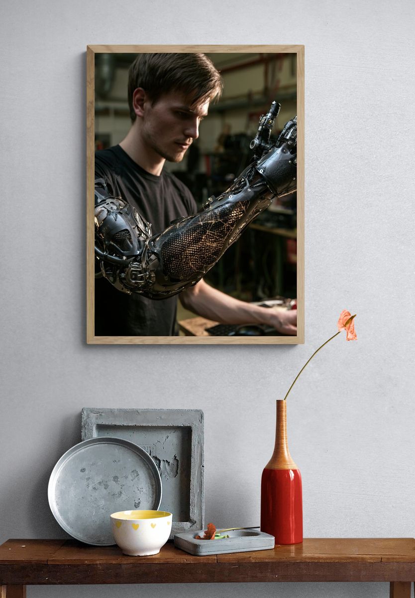 Cybernetic Arm Workshop Poster. — room view 3
