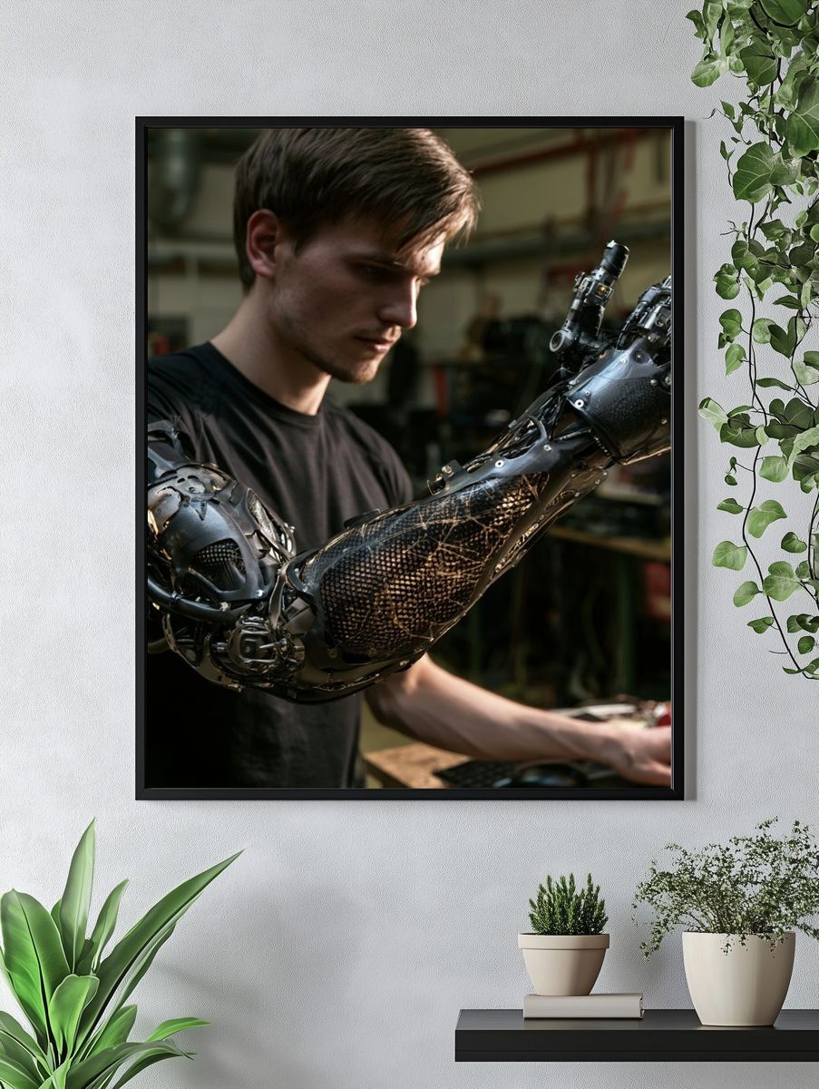 Cybernetic Arm Workshop Poster. — room view 4