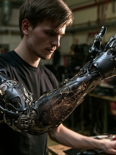 Cybernetic Arm Workshop Poster. poster