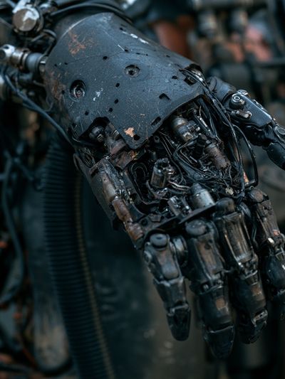 Cybernetic Hand — Sci-Fi Photography Print. poster
