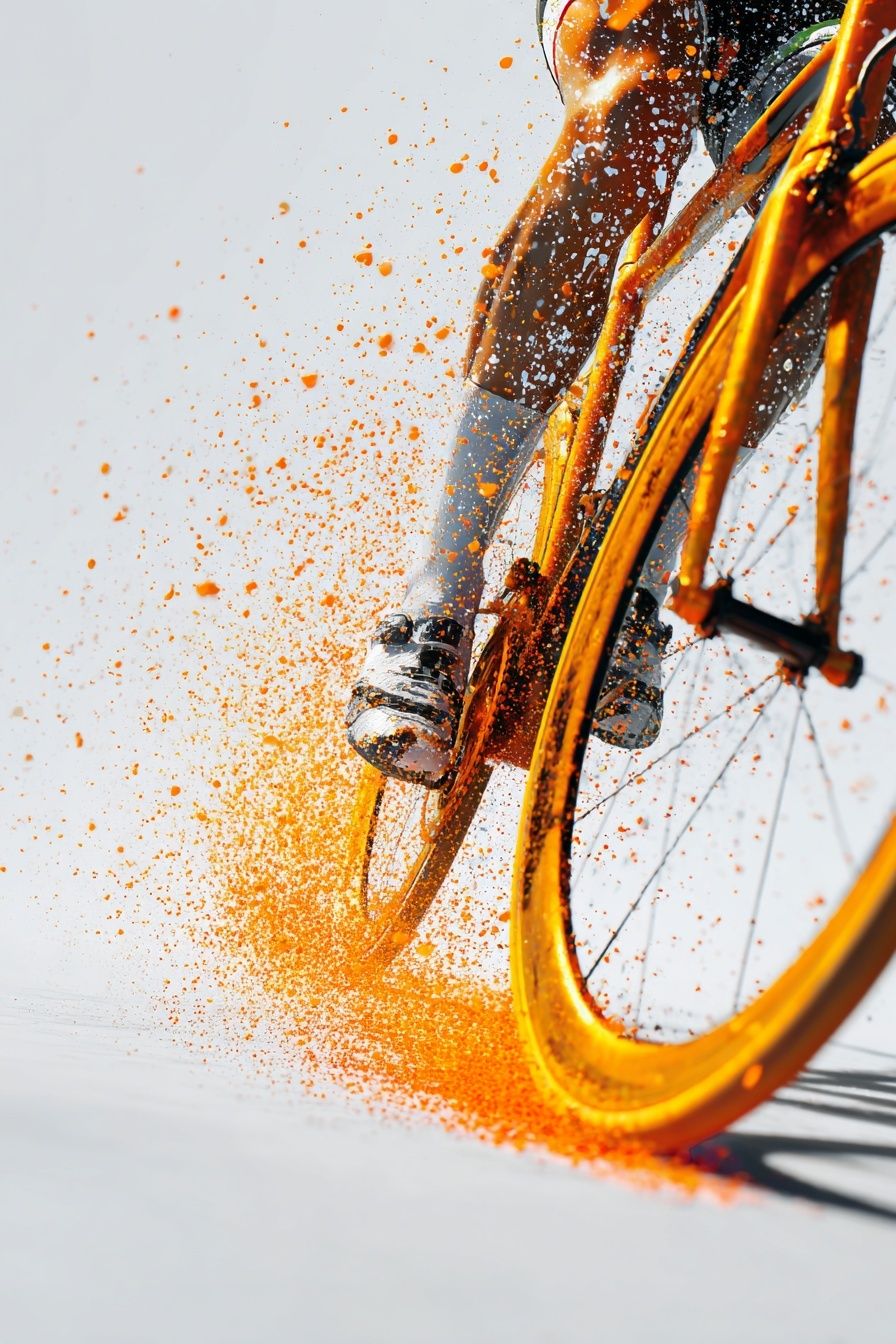 Dynamic Cycling Action Poster. poster detail