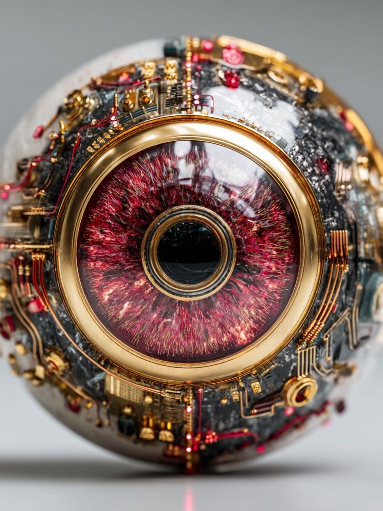 Cybernetic Eye — Futuristic Print. poster detail
