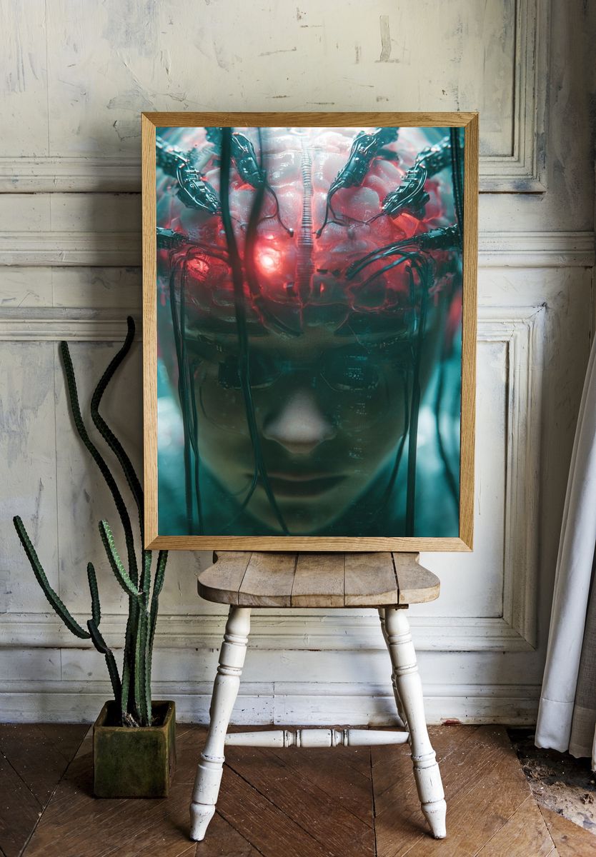 Cybernetic Brain — Sci-Fi Print room preview