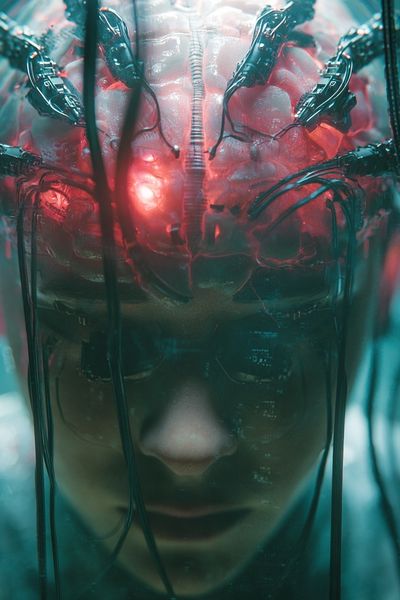 Cybernetic Brain — Sci-Fi Print. poster print