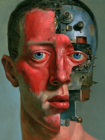 Cyborg Portrait — Surrealism Print.