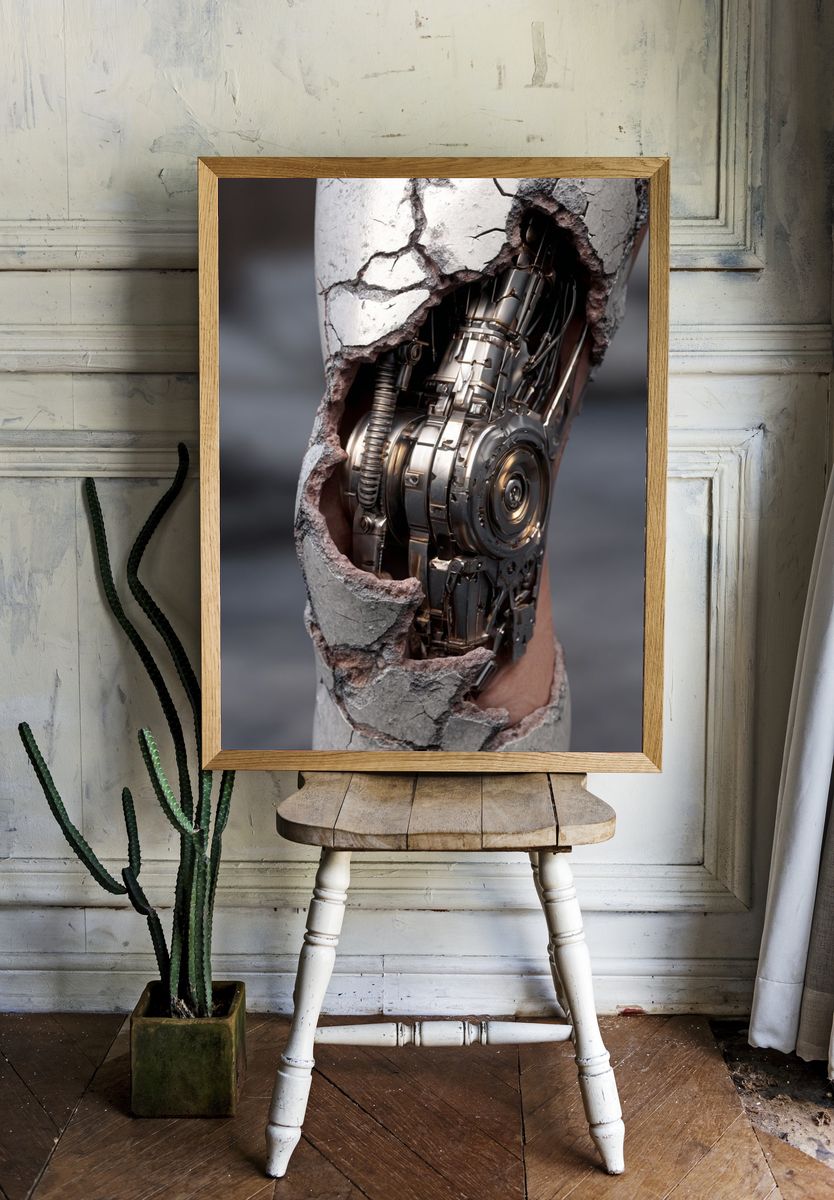 Cyborg Arm Surrealism Poster room preview
