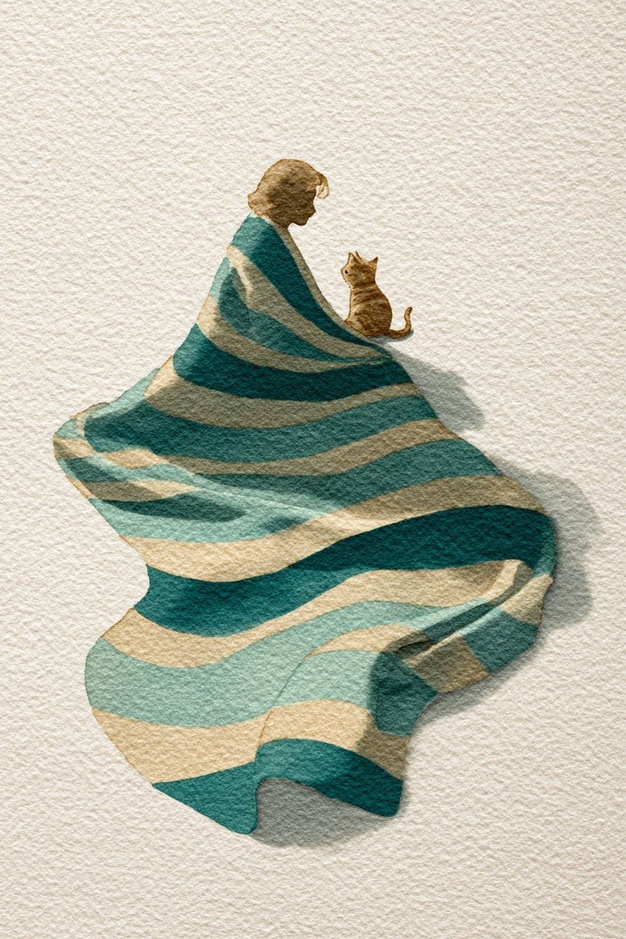 Cozy Moments — Watercolor Print. poster detail