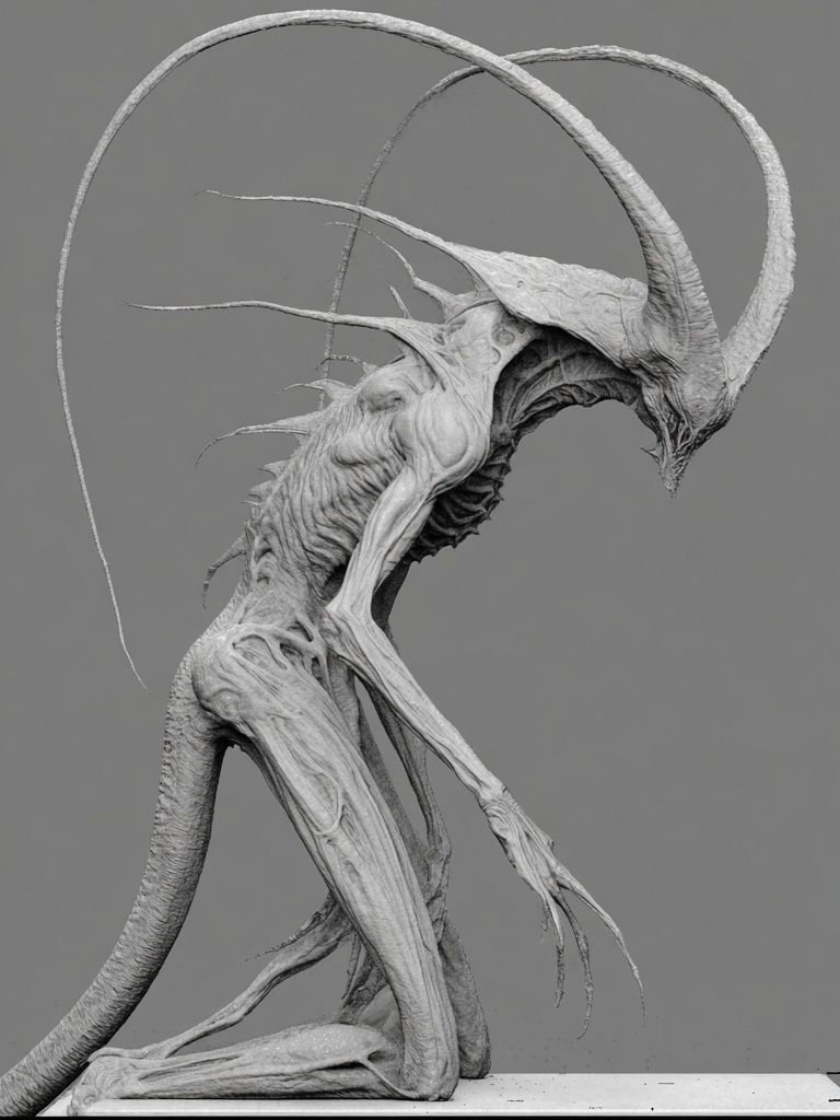 Demonic Creature — Fine Art Print. poster detail