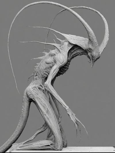 Demonic Creature — Fine Art Print. poster print