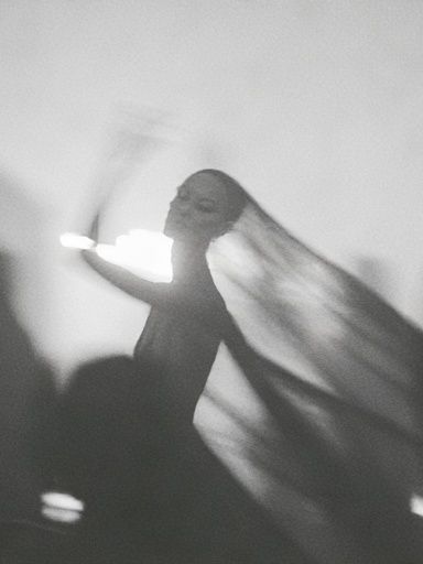 Dreamlike Dancer Black-White Poster. poster detail