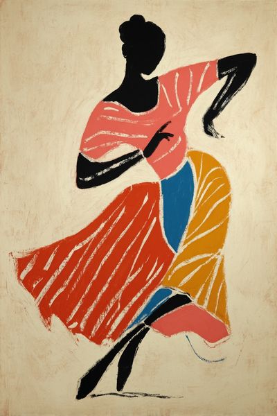 Dancer Silhouette — Abstract Print. poster print