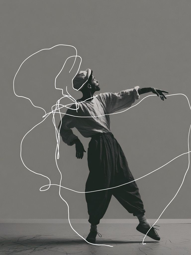 Contemporary Dancer Line Art Poster. poster — photography art