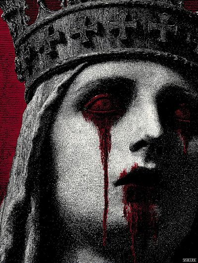 Crowned Queen — Dark Art Print. poster print