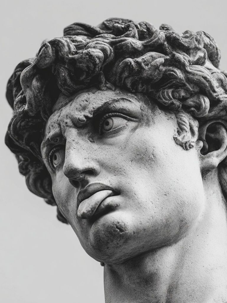 David Sculpture — Fine Art Print. poster — fine-art art