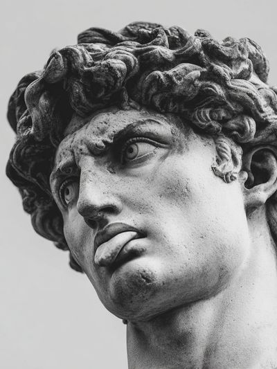 David Sculpture — Fine Art Print. poster
