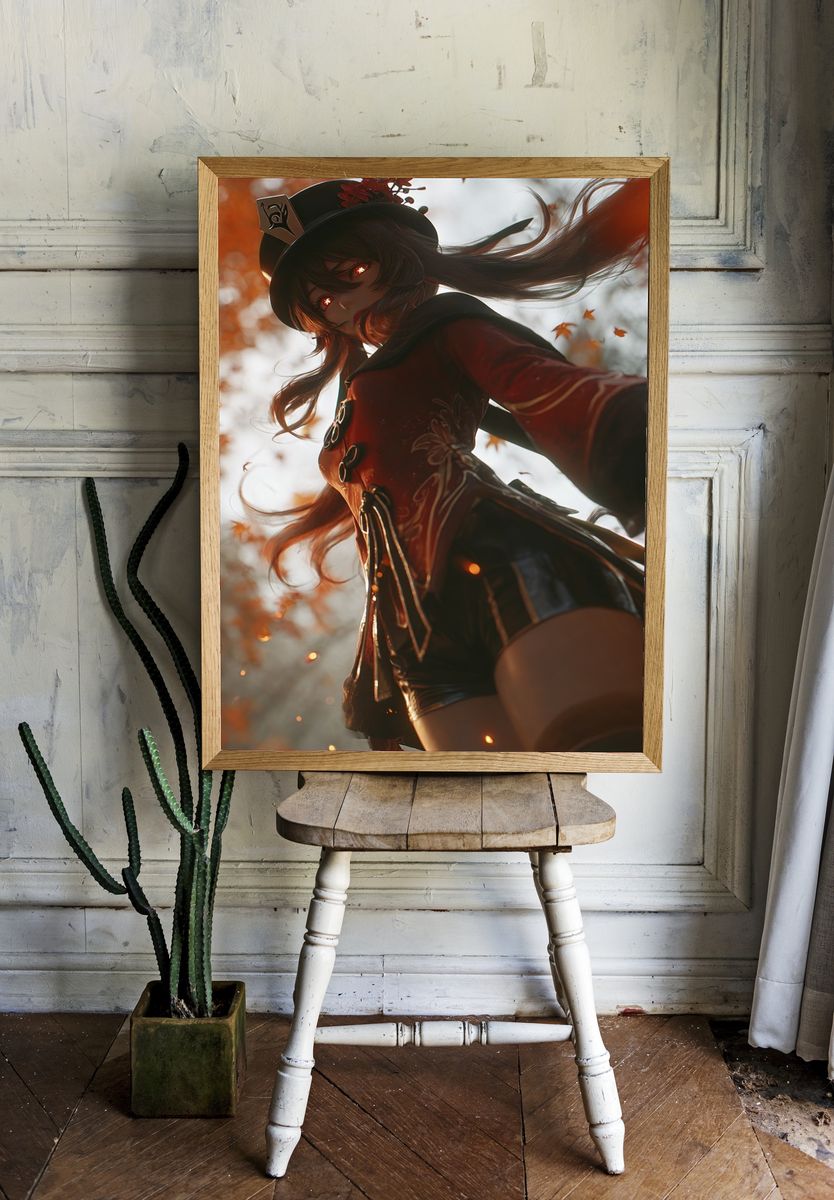 Mysterious Character — Digital Art Print room preview