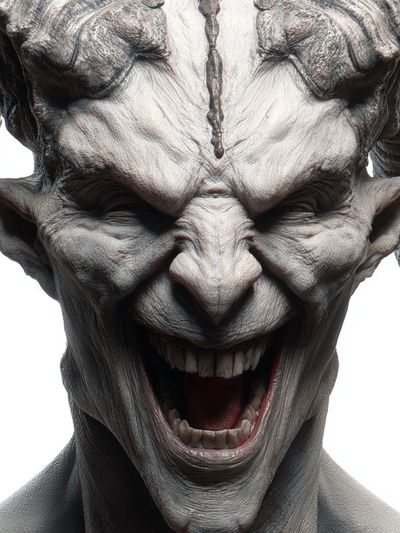 Demonic Creature Portrait Poster. poster