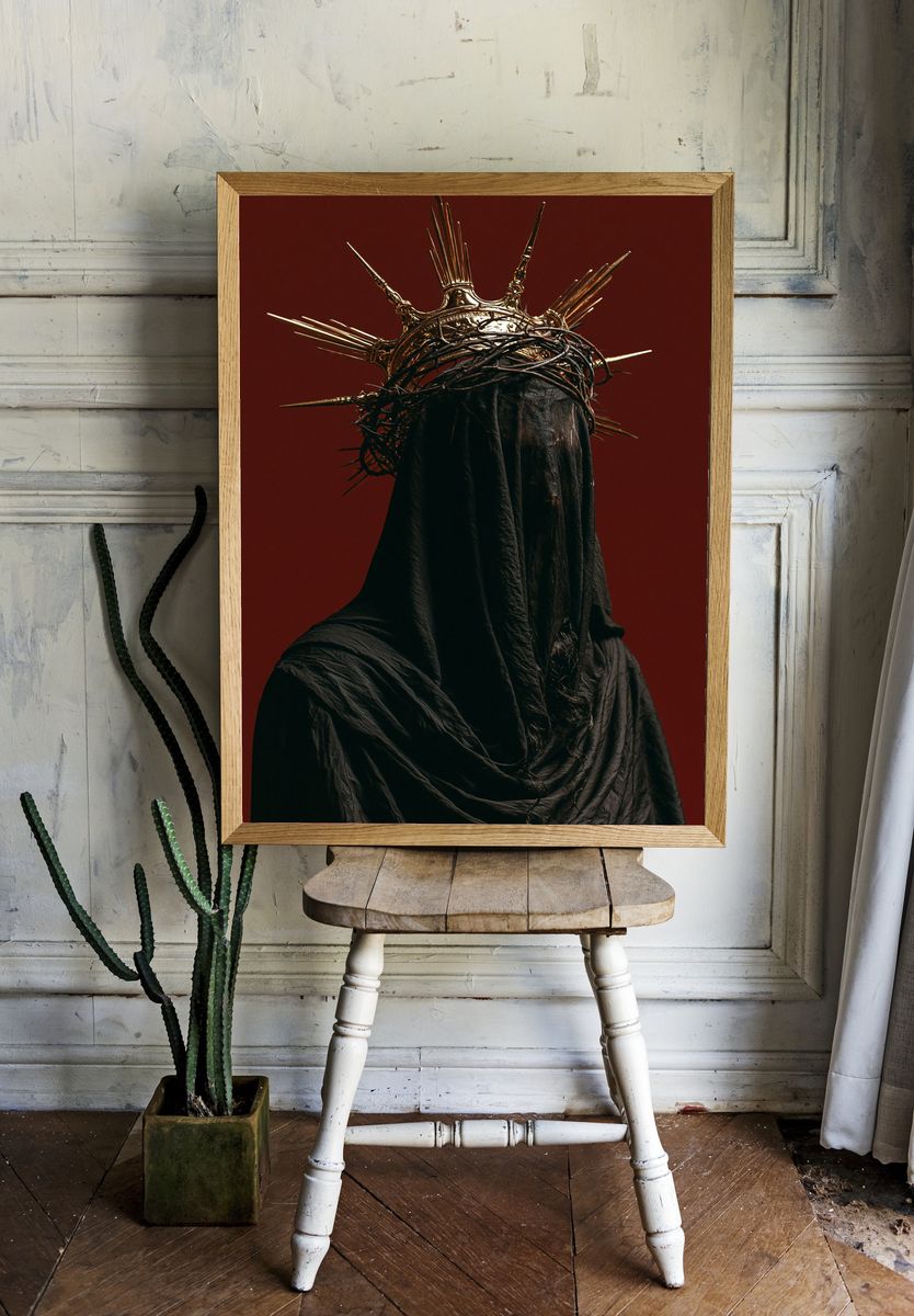Dark Crown Figure Photography Poster. — room view 1