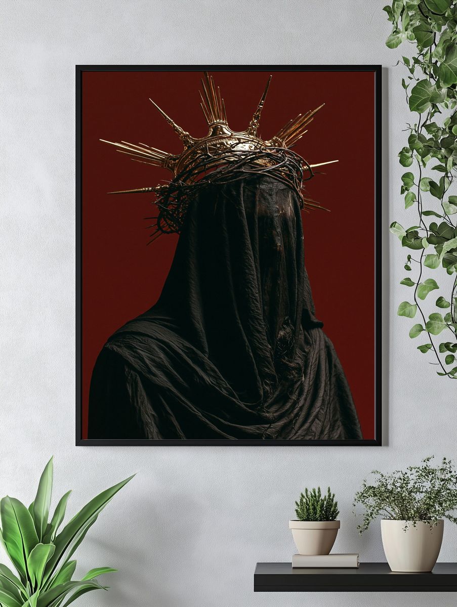 Dark Crown Figure Photography Poster. — room view 4