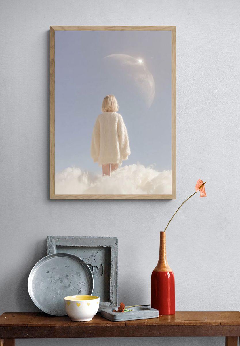 Dreamy Cloudscape — Fine Art Print. — room view 3