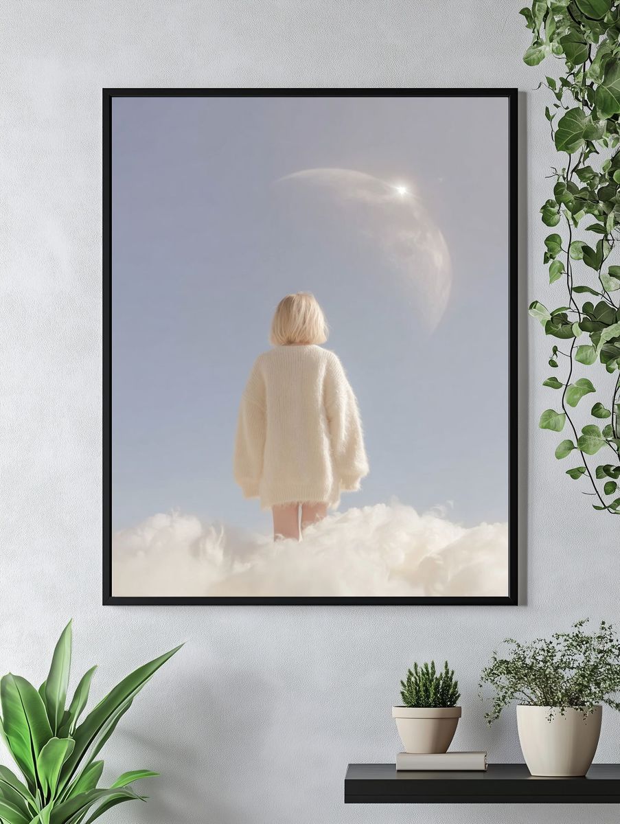 Dreamy Cloudscape — Fine Art Print. — room view 4
