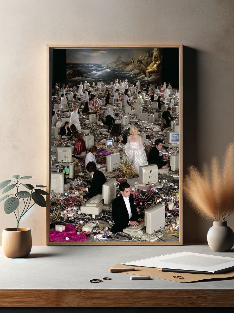 Digital Chaos — Fine Art Print. — room view 2