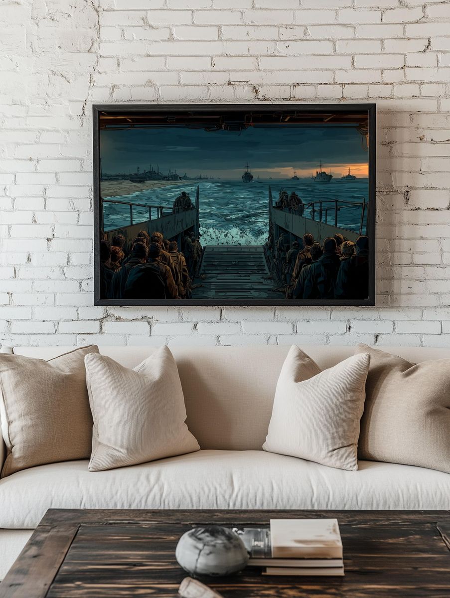 D-Day Landing at Dawn Poster room preview