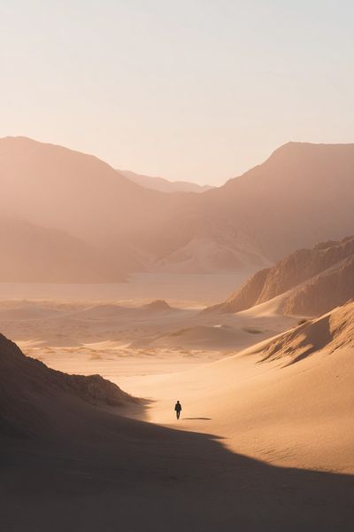 Desert Solitude Sunset Print.