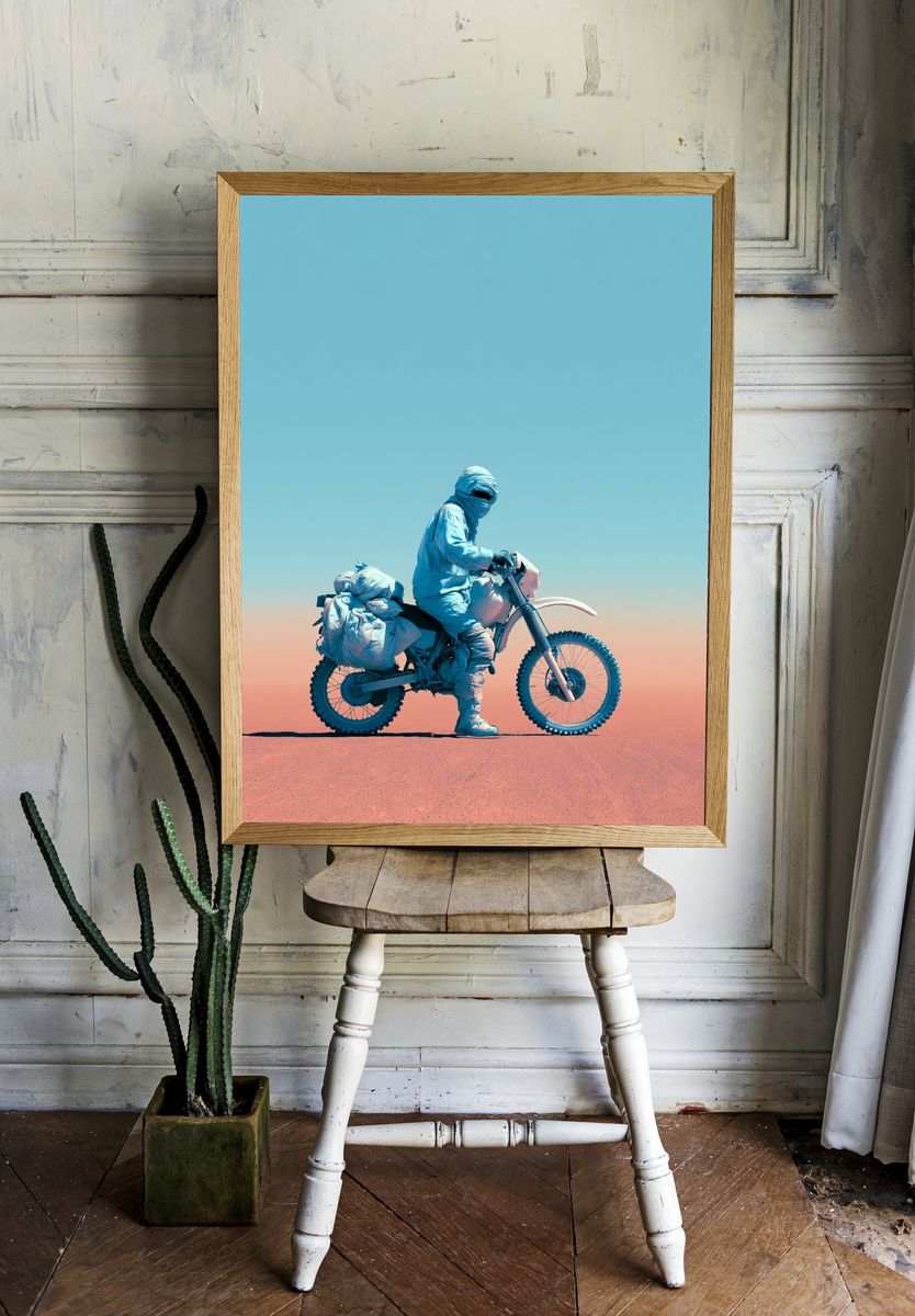 Desert Rider Photography Poster. room preview