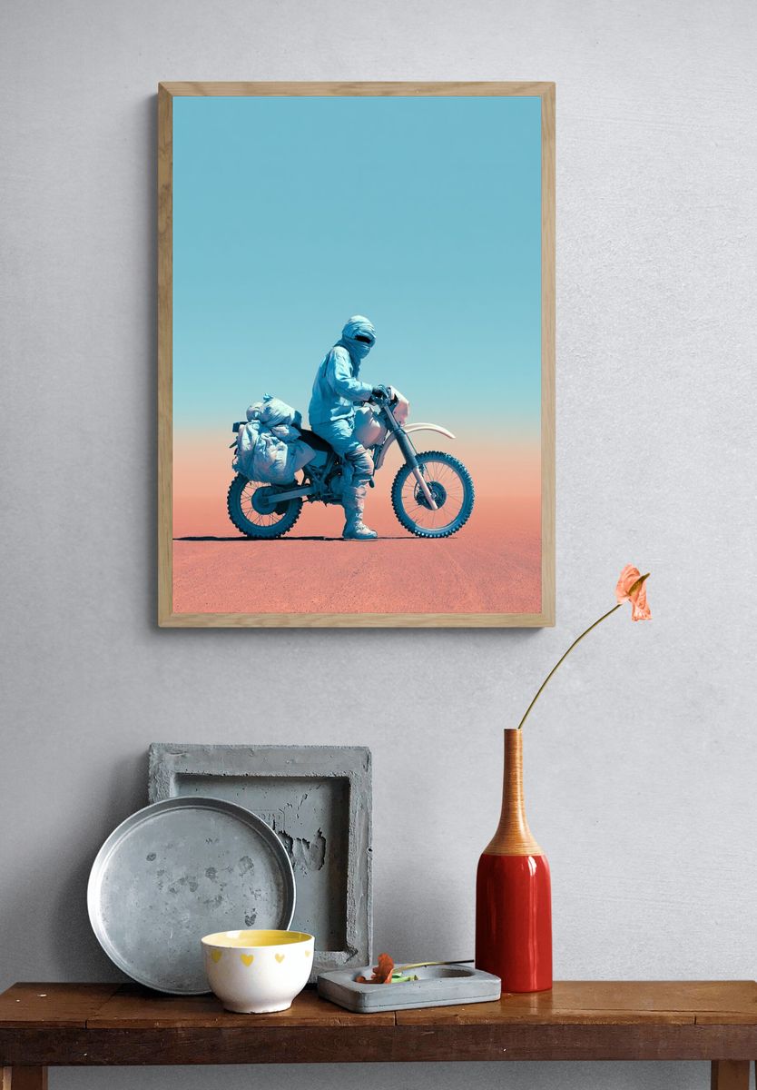 Desert Rider Photography Poster. — room view 3