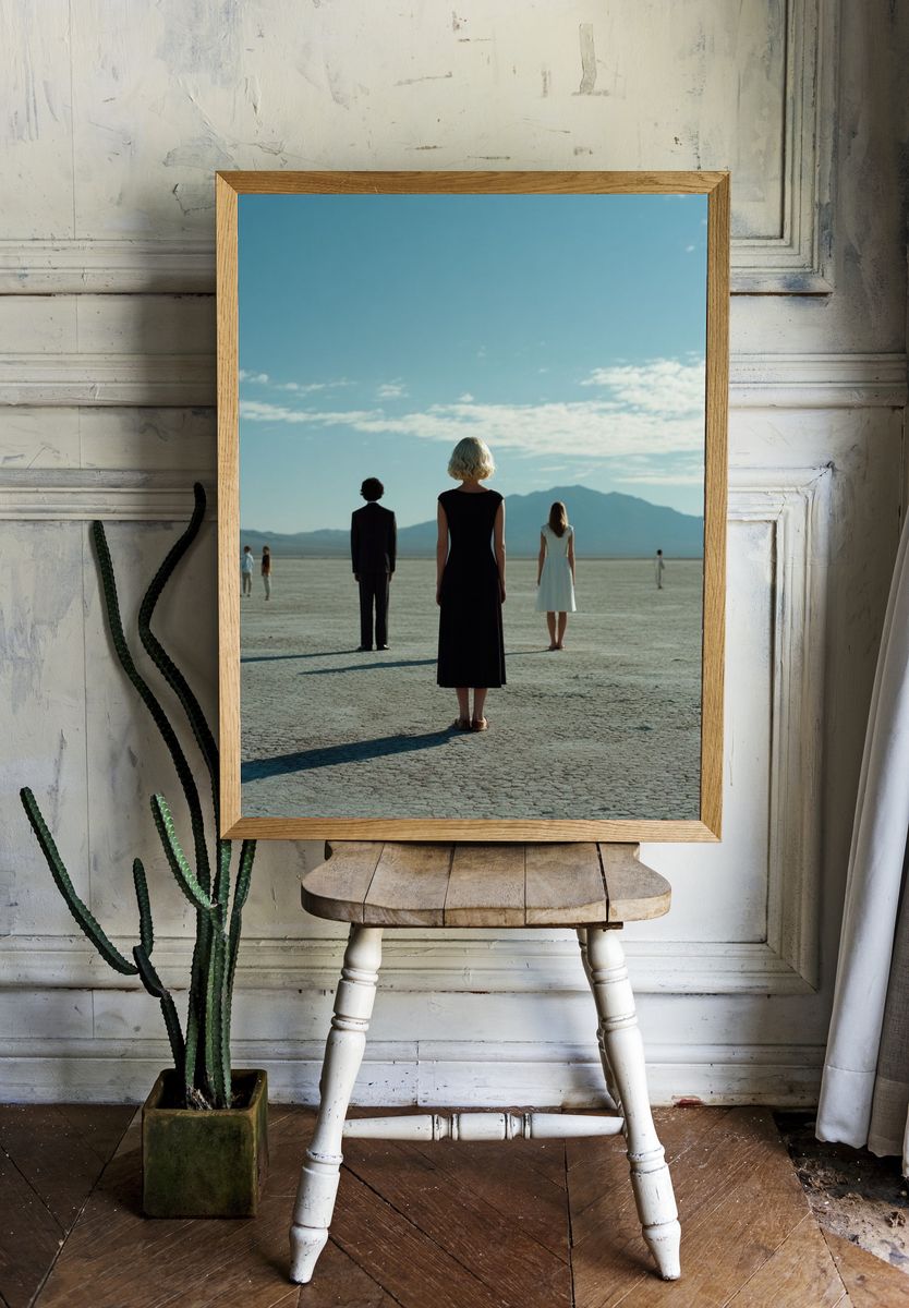 Desert Figures Photography Poster. — room view 1